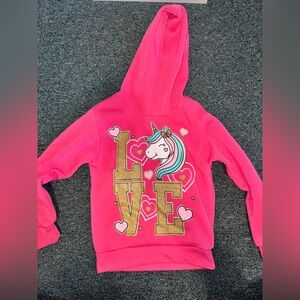 Pink Unicorn Hoodie for Kids